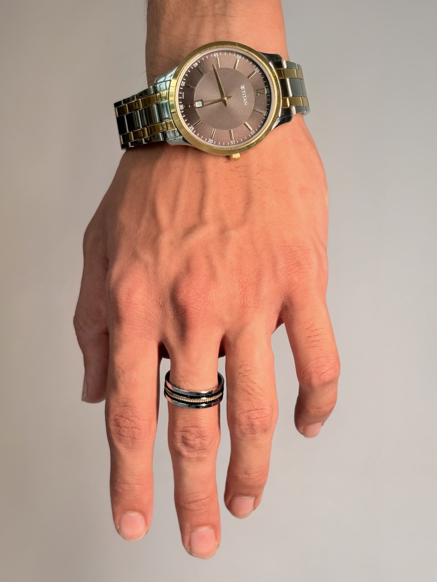 Titan Edge Men's Stainless Steel Ring